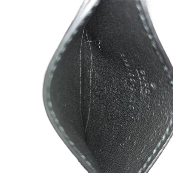 GUCCI Black Leather Guccissimo Card Holder - Picture 10 of 12
